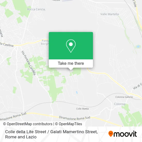 Colle della Lite Street / Galati Mamertino Street map