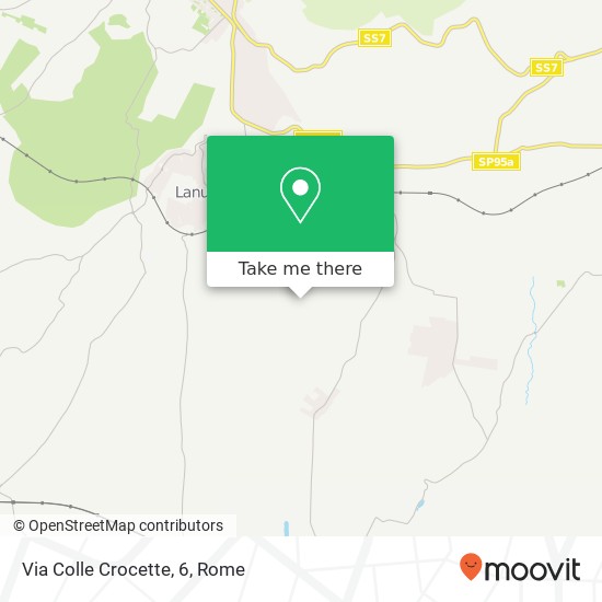 Via Colle Crocette, 6 map