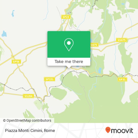 Piazza Monti Cimini map