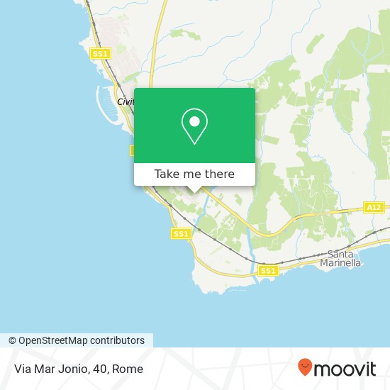 Via Mar Jonio, 40 map