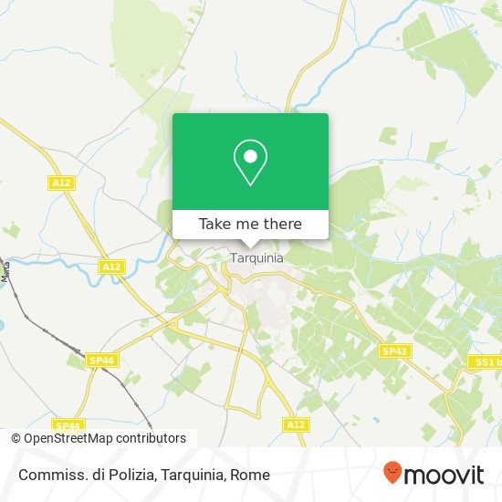 Commiss. di Polizia, Tarquinia map