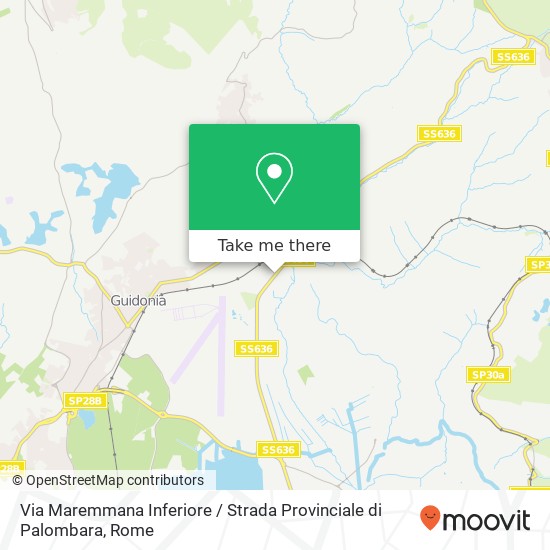 Via Maremmana Inferiore / Strada Provinciale di Palombara map