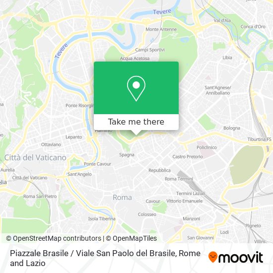 Piazzale Brasile / Viale San Paolo del Brasile map