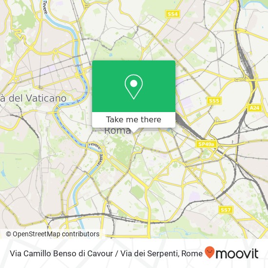 Via Camillo Benso di Cavour / Via dei Serpenti map