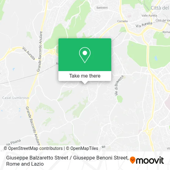 Giuseppe Balzaretto Street / Giuseppe Benoni Street map