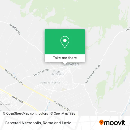 Cerveteri Necropolis map
