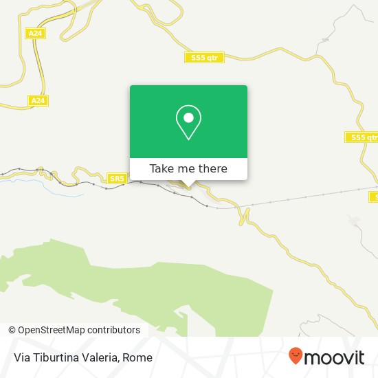 Via Tiburtina Valeria map
