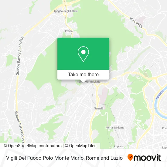 Vigili Del Fuoco Polo Monte Mario map