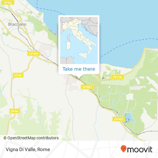 Vigna Di Valle map