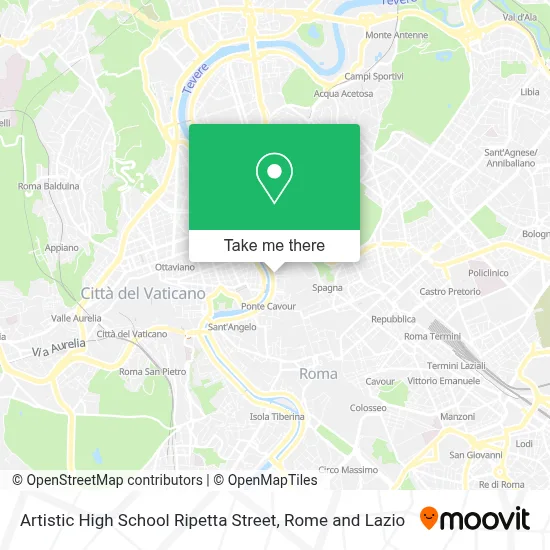 Artistic High School Ripetta Street map