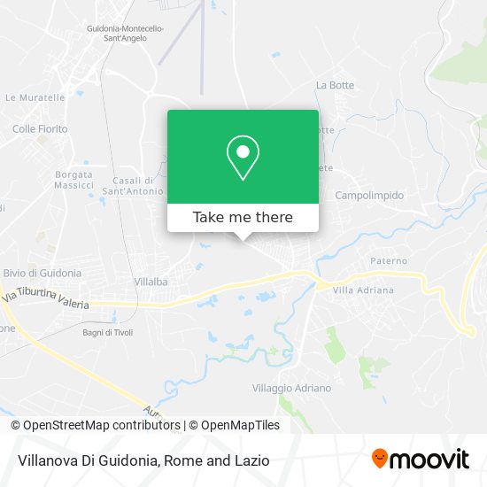 Villanova Di Guidonia map