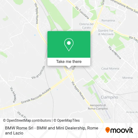 BMW Rome Srl - BMW and Mini Dealership map