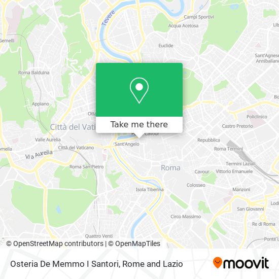 Osteria De Memmo I Santori map