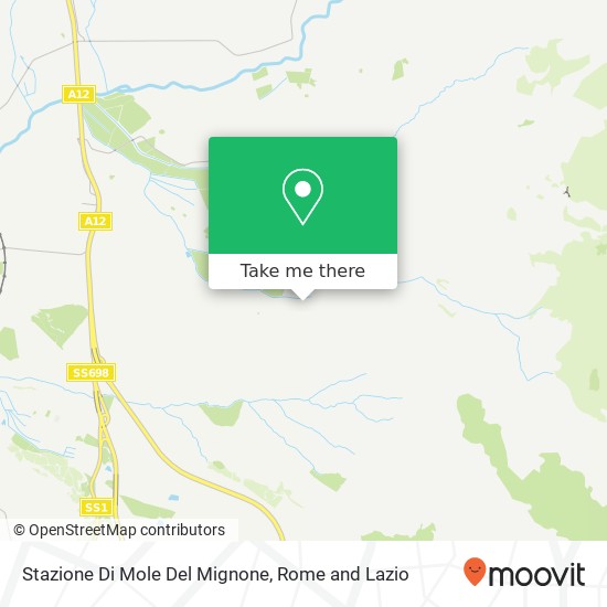 Stazione Di Mole Del Mignone map