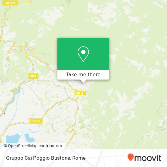 Gruppo Cai Poggio Bustone map