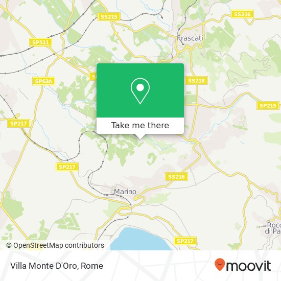 Villa Monte D'Oro map