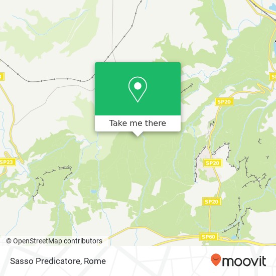 Sasso Predicatore map