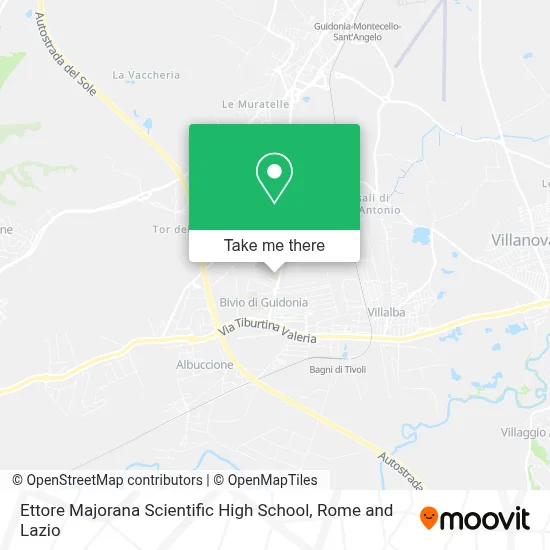 Ettore Majorana Scientific High School map