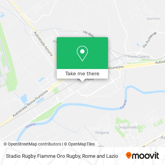 Stadio Rugby Fiamme Oro Rugby map