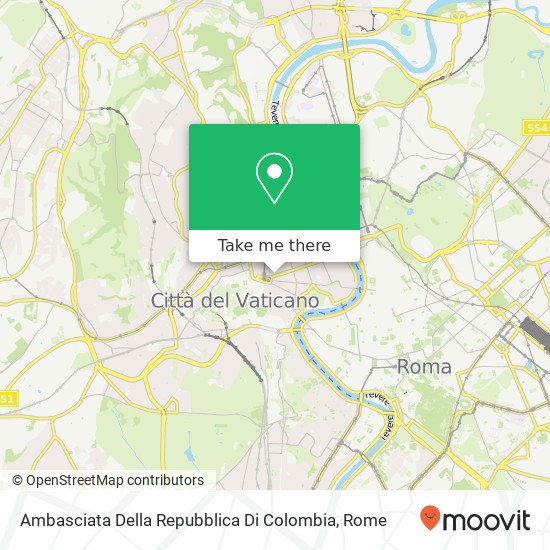 Ambasciata Della Repubblica Di Colombia map