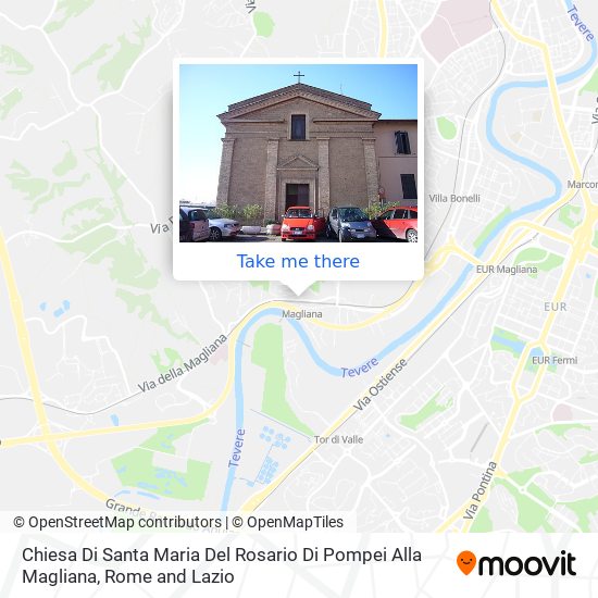 Chiesa Di Santa Maria Del Rosario Di Pompei Alla Magliana map