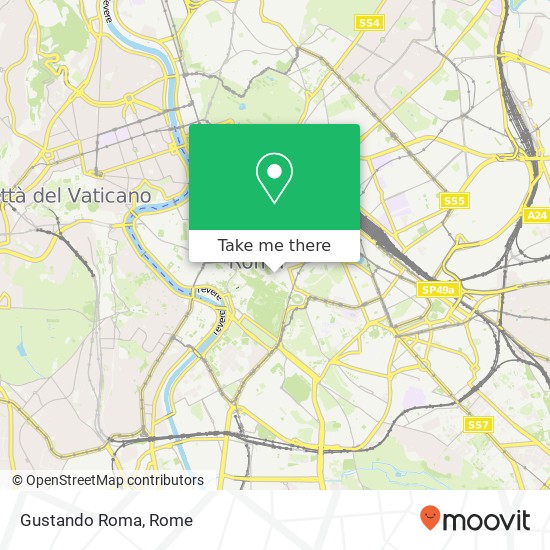 Gustando Roma map