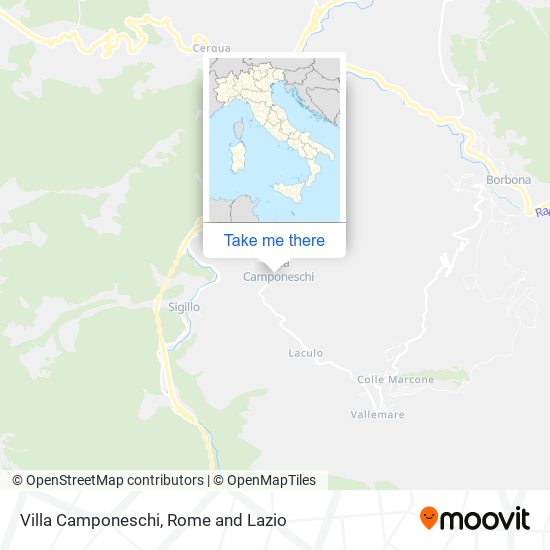 Villa Camponeschi map