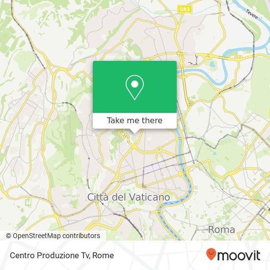 Centro Produzione Tv map