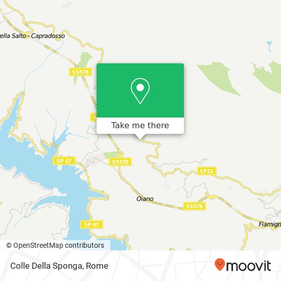 Colle Della Sponga map