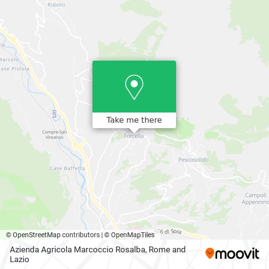 Azienda Agricola Marcoccio Rosalba map