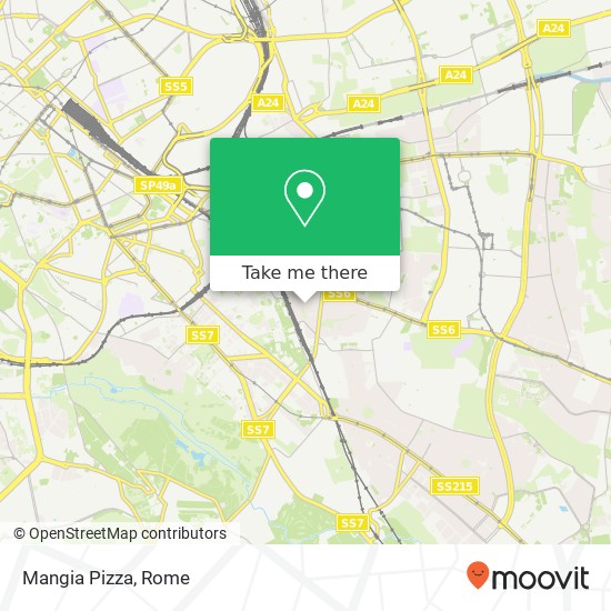 Mangia Pizza map