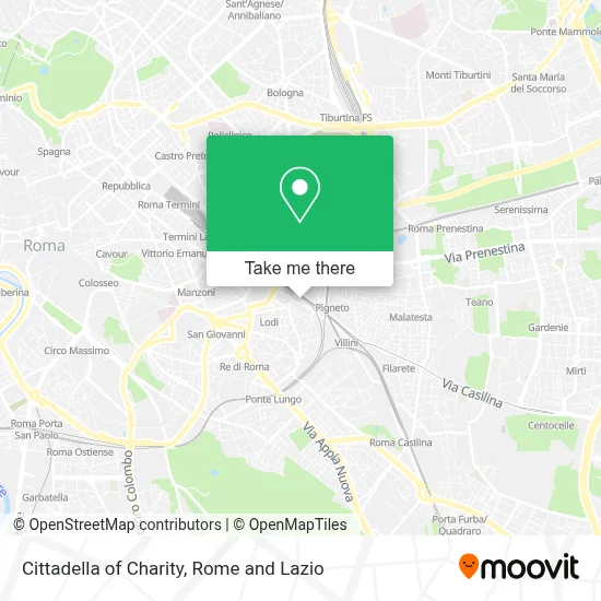Cittadella of Charity map