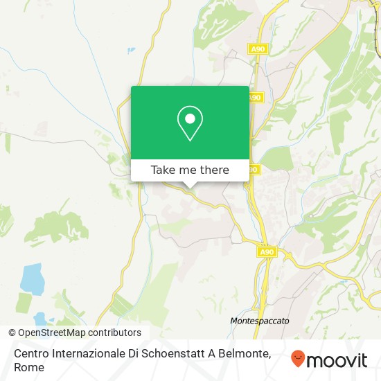 Centro Internazionale Di Schoenstatt A Belmonte map