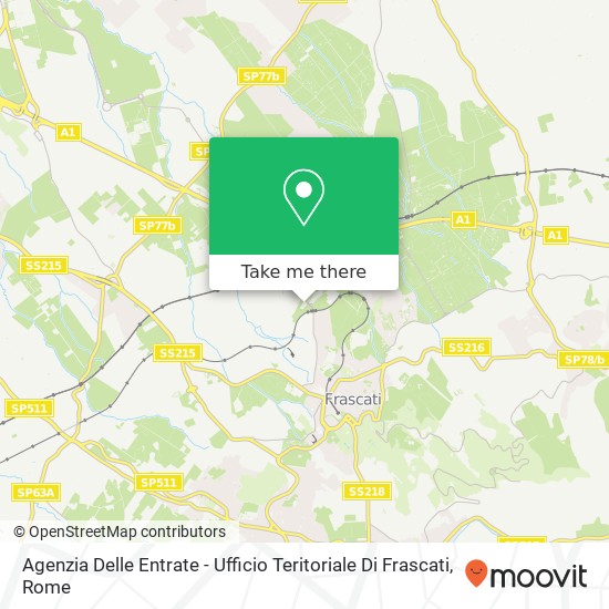 Agenzia Delle Entrate - Ufficio Teritoriale Di Frascati map