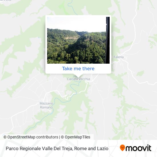 Parco Regionale Valle Del Treja map