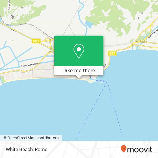 White Beach map