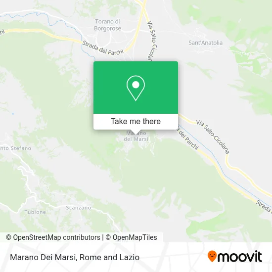 Marano Dei Marsi map