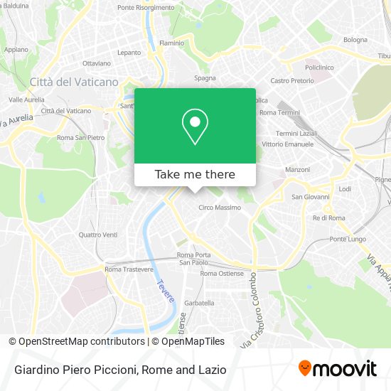 Giardino Piero Piccioni map