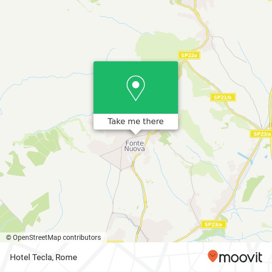 Hotel Tecla map