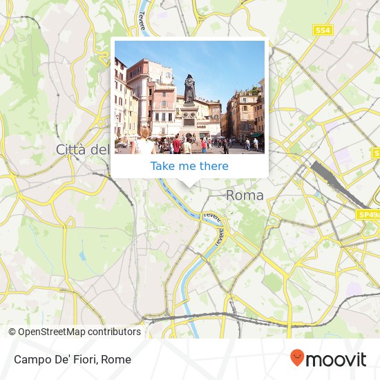 Campo De' Fiori map