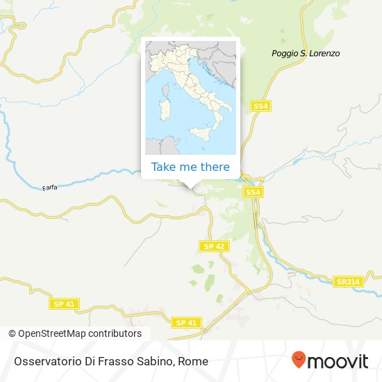 Osservatorio Di Frasso Sabino map