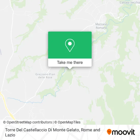 Monte Gelato Castle Tower map