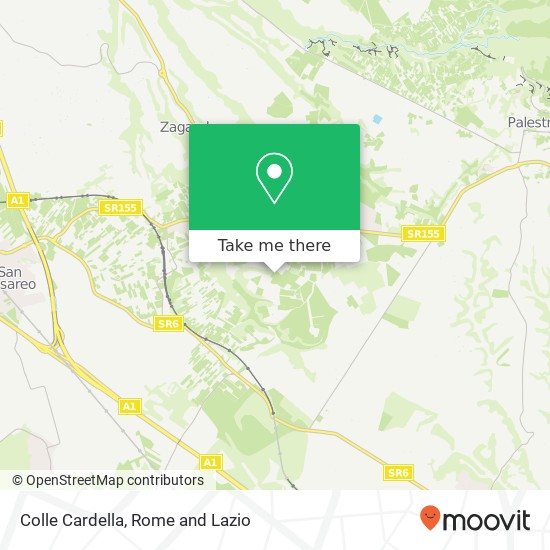 Colle Cardella map