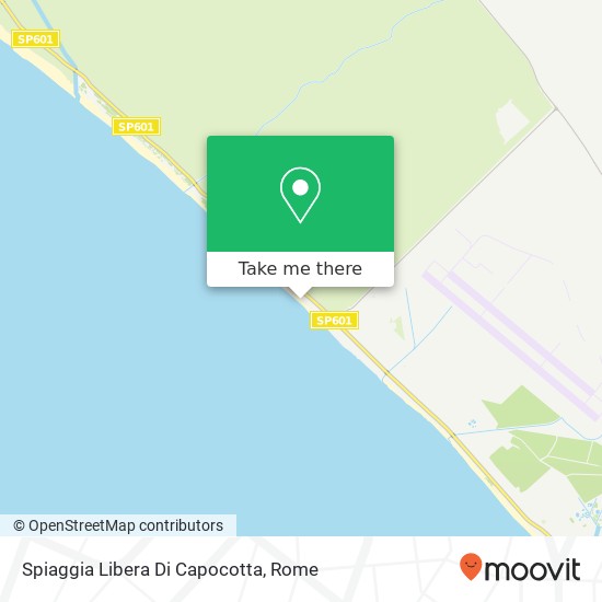 Spiaggia Libera Di Capocotta map