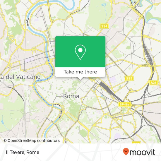 Il Tevere map