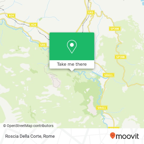 Roscia Della Corte map