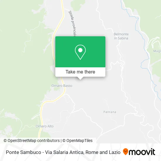 Sambuco Bridge - Ancient Salaria Street map