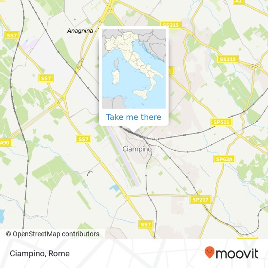 Ciampino map