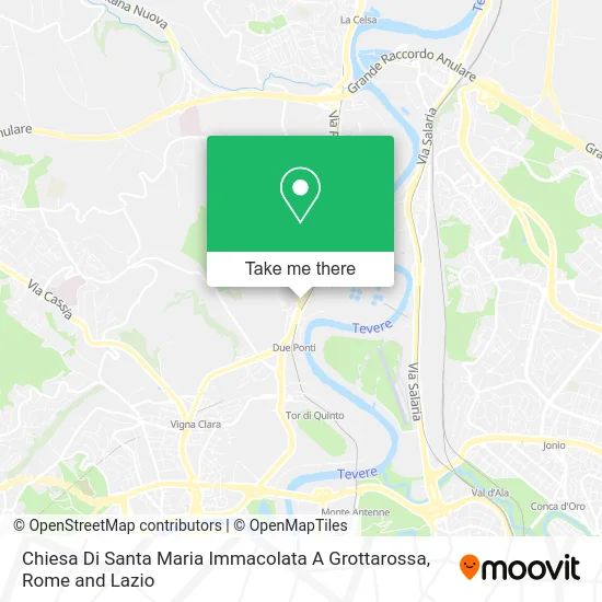 Church of Santa Maria Immacolata at Grottarossa map