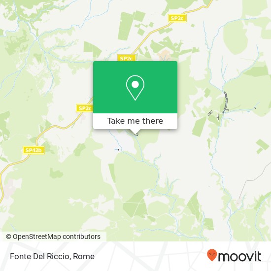 Fonte Del Riccio map